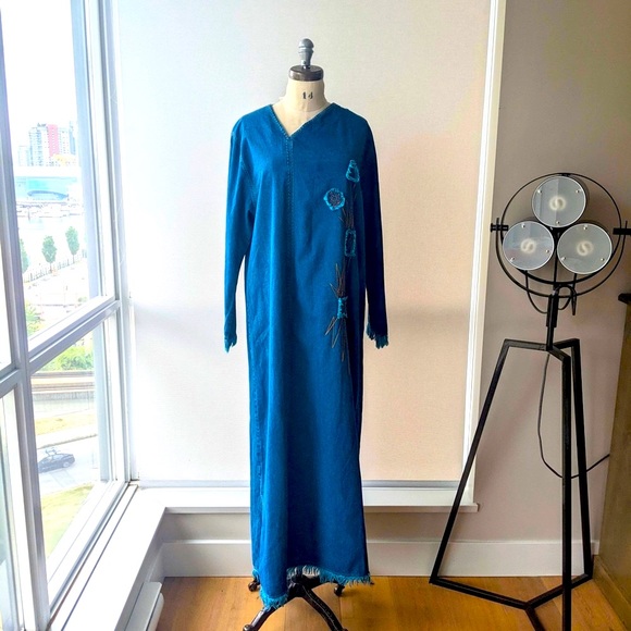 NWOT Artisan Denim  Womens long sleeve maxi dress size XL - Picture 3 of 9